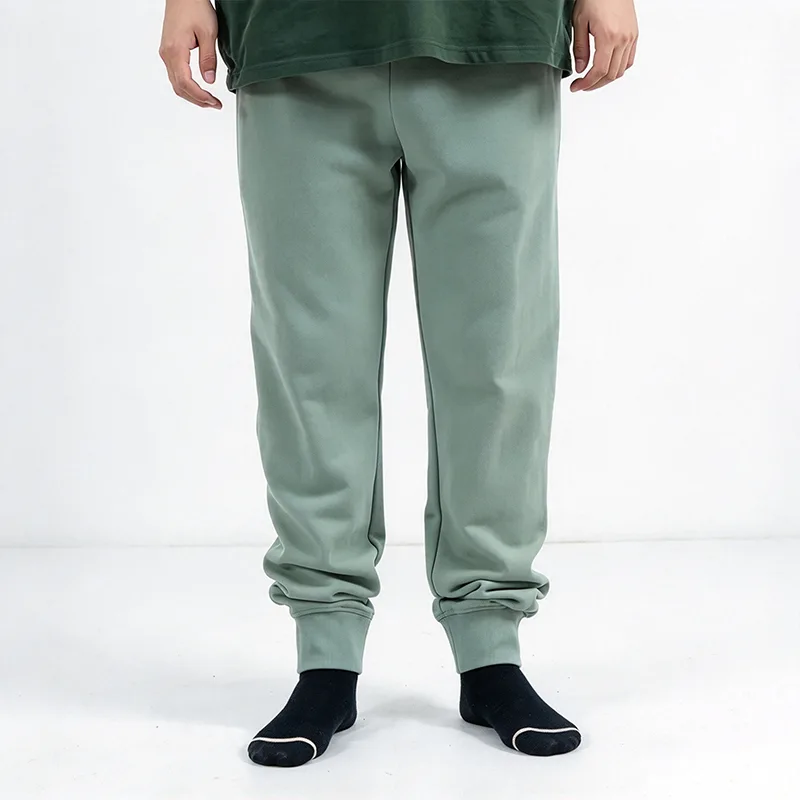 Sage Green Jogger Pants with Ribbed Ankle Cuffs Sage Green Jogger Pants with Ribbed Ankle Cuffs